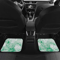 Personalized Louisiana Horse Racing Derby Car Mats Magnolia Blossom Horseshoe Pastel Green
