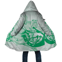 Personalized Louisiana Horse Racing Derby Cloak Magnolia Blossom Horseshoe Pastel Green