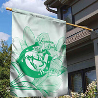 Personalized Louisiana Horse Racing Derby Garden Flag Magnolia Blossom Horseshoe Pastel Green