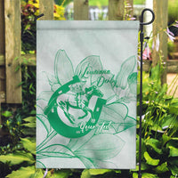 Personalized Louisiana Horse Racing Derby Garden Flag Magnolia Blossom Horseshoe Pastel Green