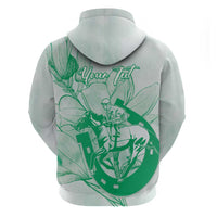 Personalized Louisiana Horse Racing Derby Hoodie Magnolia Blossom Horseshoe Pastel Green