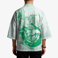 Personalized Louisiana Horse Racing Derby Kimono Magnolia Blossom Horseshoe Pastel Green