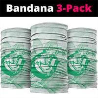 Personalized Louisiana Horse Racing Derby Neck Gaiter Magnolia Blossom Horseshoe Pastel Green