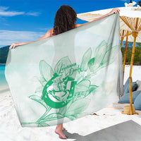 Personalized Louisiana Horse Racing Derby Sarong Magnolia Blossom Horseshoe Pastel Green