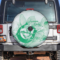 Personalized Louisiana Horse Racing Derby Spare Tire Cover Magnolia Blossom Horseshoe Pastel Green