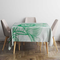 Personalized Louisiana Horse Racing Derby Tablecloth Magnolia Blossom Horseshoe Pastel Green