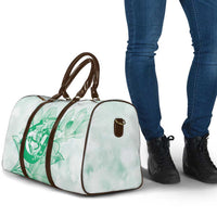 Personalized Louisiana Horse Racing Derby Travel Bag Magnolia Blossom Horseshoe Pastel Green