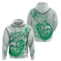 Personalized Louisiana Horse Racing Derby Zip Hoodie Magnolia Blossom Horseshoe Pastel Green