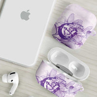 Personalized Louisiana Horse Racing Derby AirPods Case Magnolia Blossom Horseshoe Pastel Purple