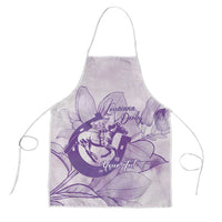 Personalized Louisiana Horse Racing Derby Apron Magnolia Blossom Horseshoe Pastel Purple