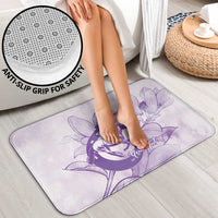 Personalized Louisiana Horse Racing Derby Bathroom Set Magnolia Blossom Horseshoe Pastel Purple