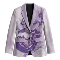 Personalized Louisiana Horse Racing Derby Blazer Magnolia Blossom Horseshoe Pastel Purple