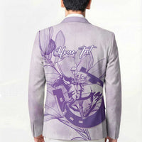 Personalized Louisiana Horse Racing Derby Blazer Magnolia Blossom Horseshoe Pastel Purple