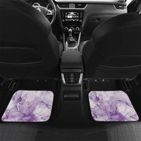 Personalized Louisiana Horse Racing Derby Car Mats Magnolia Blossom Horseshoe Pastel Purple