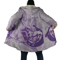 Personalized Louisiana Horse Racing Derby Cloak Magnolia Blossom Horseshoe Pastel Purple
