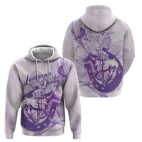 Personalized Louisiana Horse Racing Derby Hoodie Magnolia Blossom Horseshoe Pastel Purple
