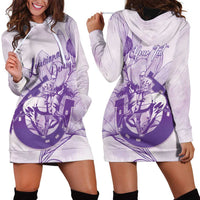Personalized Louisiana Horse Racing Derby Hoodie Dress Magnolia Blossom Horseshoe Pastel Purple