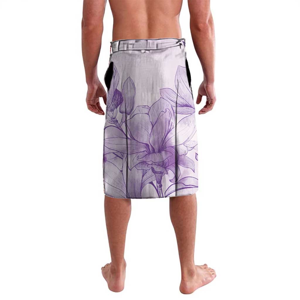 Personalized Louisiana Horse Racing Derby Lavalava Magnolia Blossom Horseshoe Pastel Purple