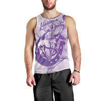 Personalized Louisiana Horse Racing Derby Men Tank Top Magnolia Blossom Horseshoe Pastel Purple
