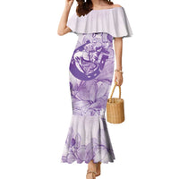 Personalized Louisiana Horse Racing Derby Mermaid Dress Magnolia Blossom Horseshoe Pastel Purple