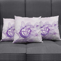 Personalized Louisiana Horse Racing Derby Pillow Cover Magnolia Blossom Horseshoe Pastel Purple