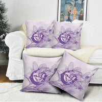 Personalized Louisiana Horse Racing Derby Pillow Cover Magnolia Blossom Horseshoe Pastel Purple