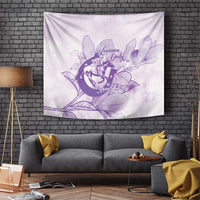 Personalized Louisiana Horse Racing Derby Tapestry Magnolia Blossom Horseshoe Pastel Purple