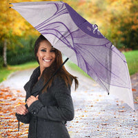 Personalized Louisiana Horse Racing Derby Umbrella Magnolia Blossom Horseshoe Pastel Purple