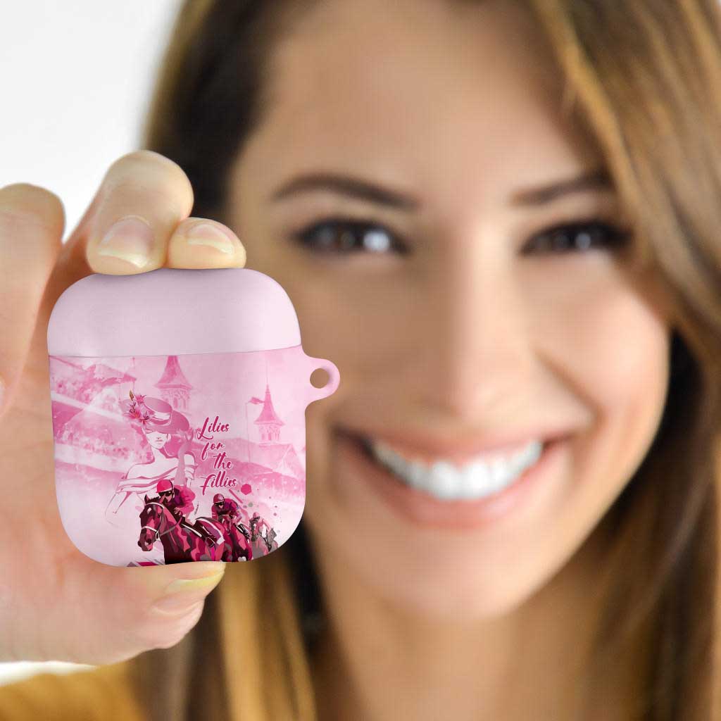 Kentucky Horse Racing Oaks AirPods Case Lilies For The Fillies