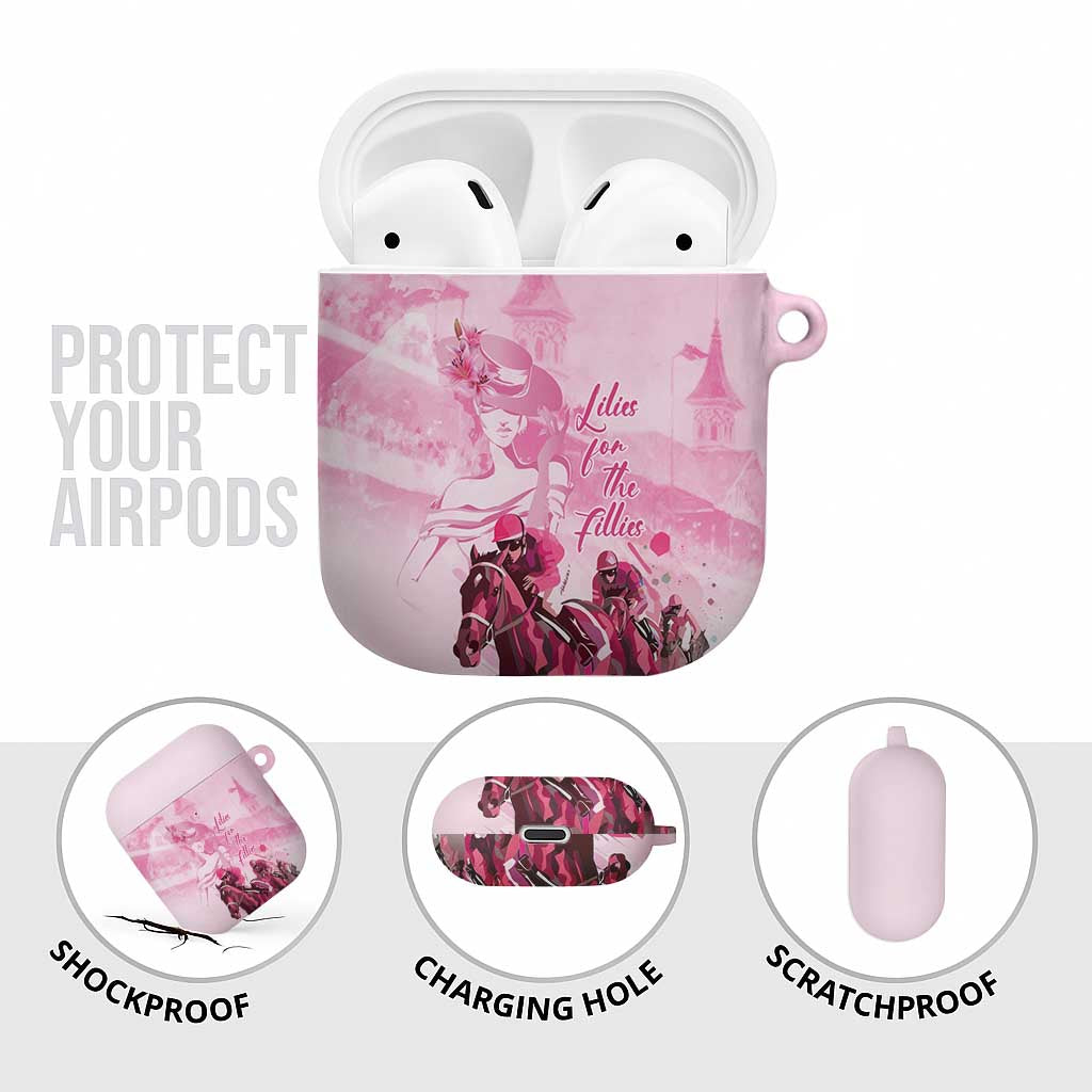 Kentucky Horse Racing Oaks AirPods Case Lilies For The Fillies