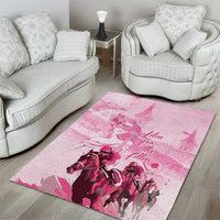 Kentucky Horse Racing Oaks Area Rug Lilies For The Fillies