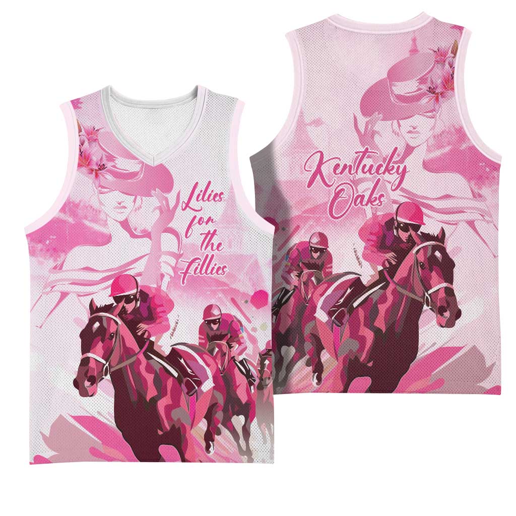 Kentucky Horse Racing Oaks Basketball Jersey Lilies For The Fillies