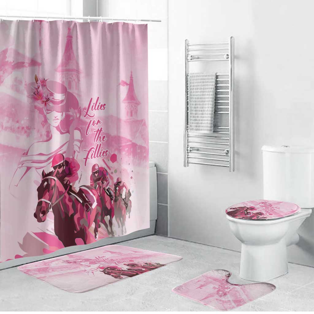 Kentucky Horse Racing Oaks Bathroom Set Lilies For The Fillies