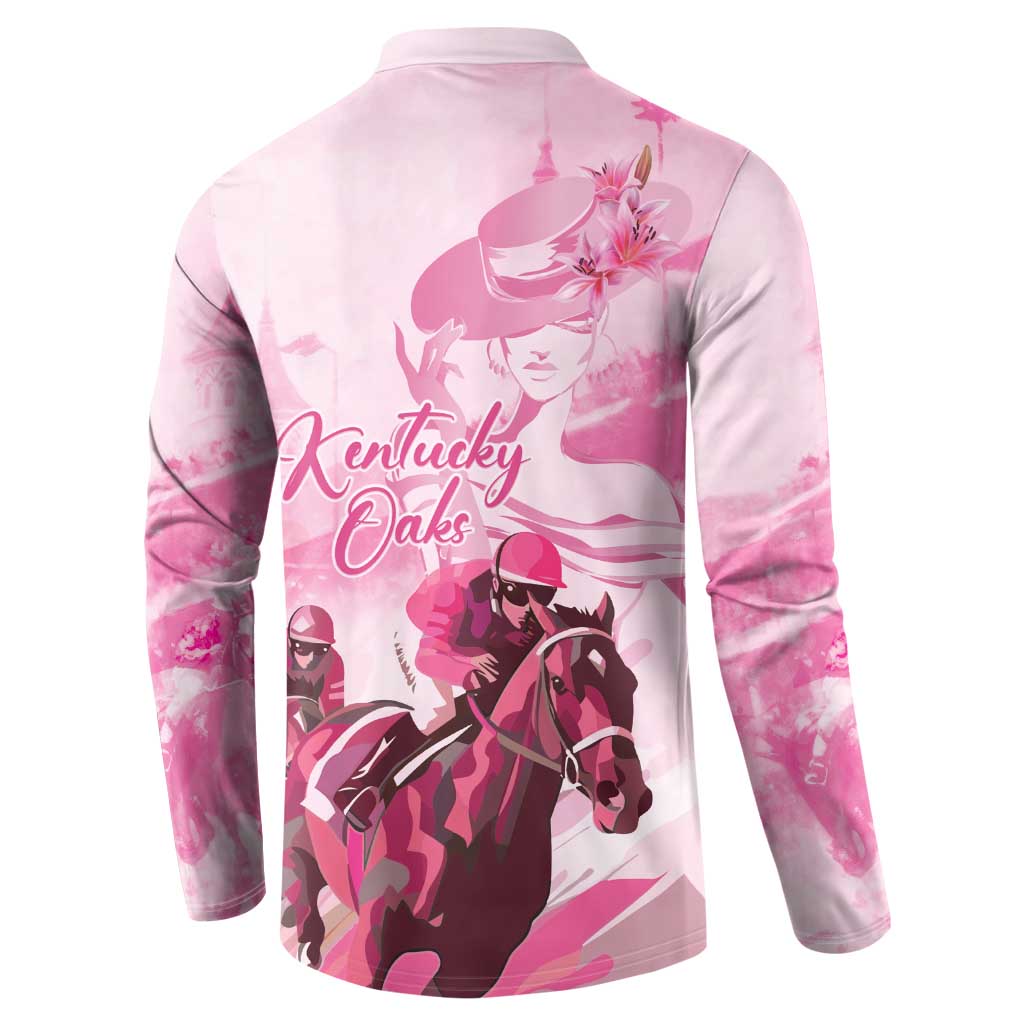 Kentucky Horse Racing Oaks Button Sweatshirt Lilies For The Fillies