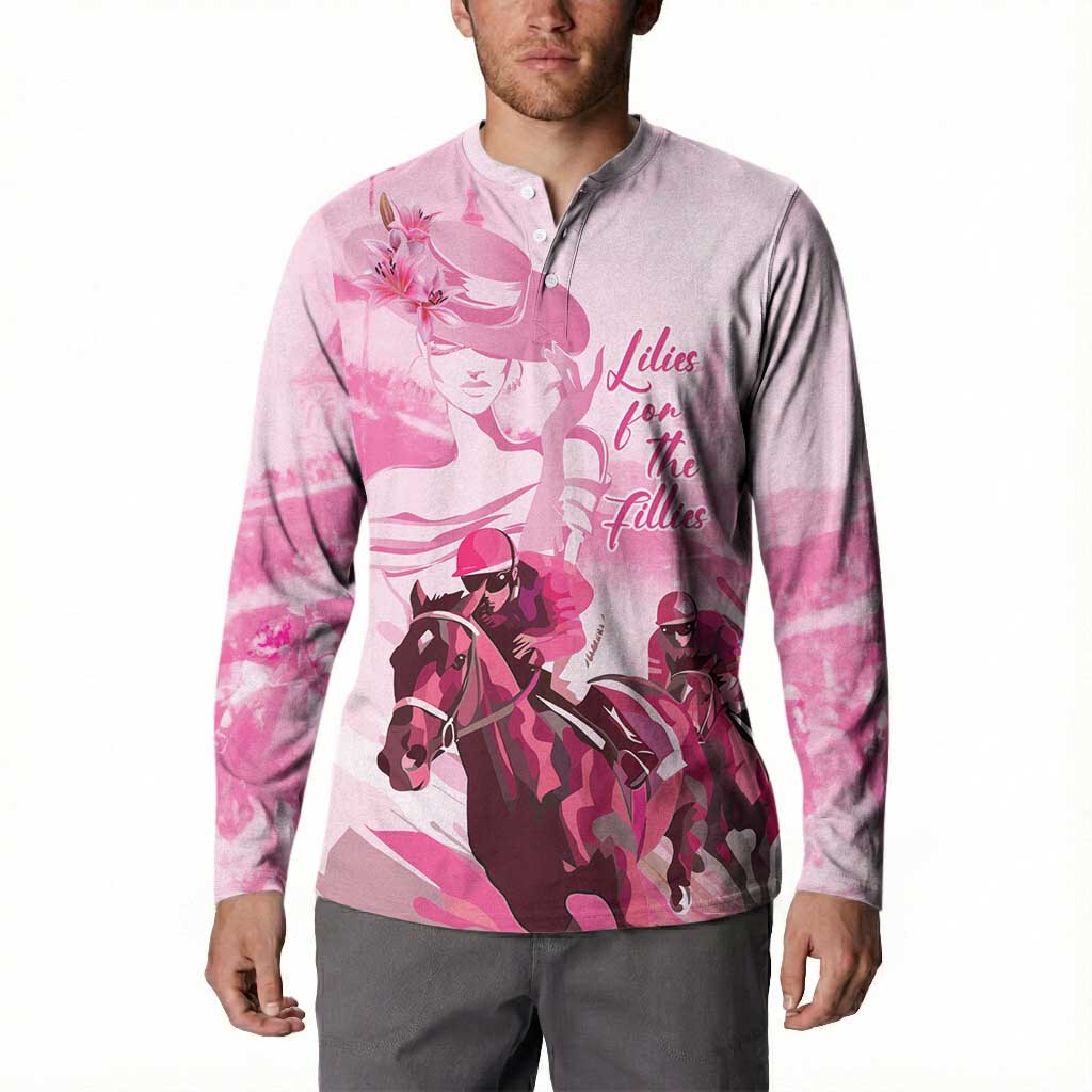 Kentucky Horse Racing Oaks Button Sweatshirt Lilies For The Fillies