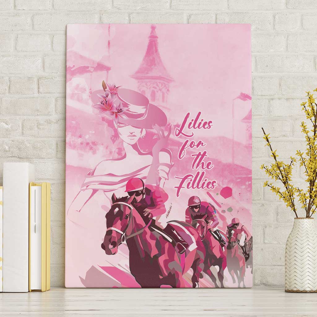 Kentucky Horse Racing Oaks Canvas Wall Art Lilies For The Fillies
