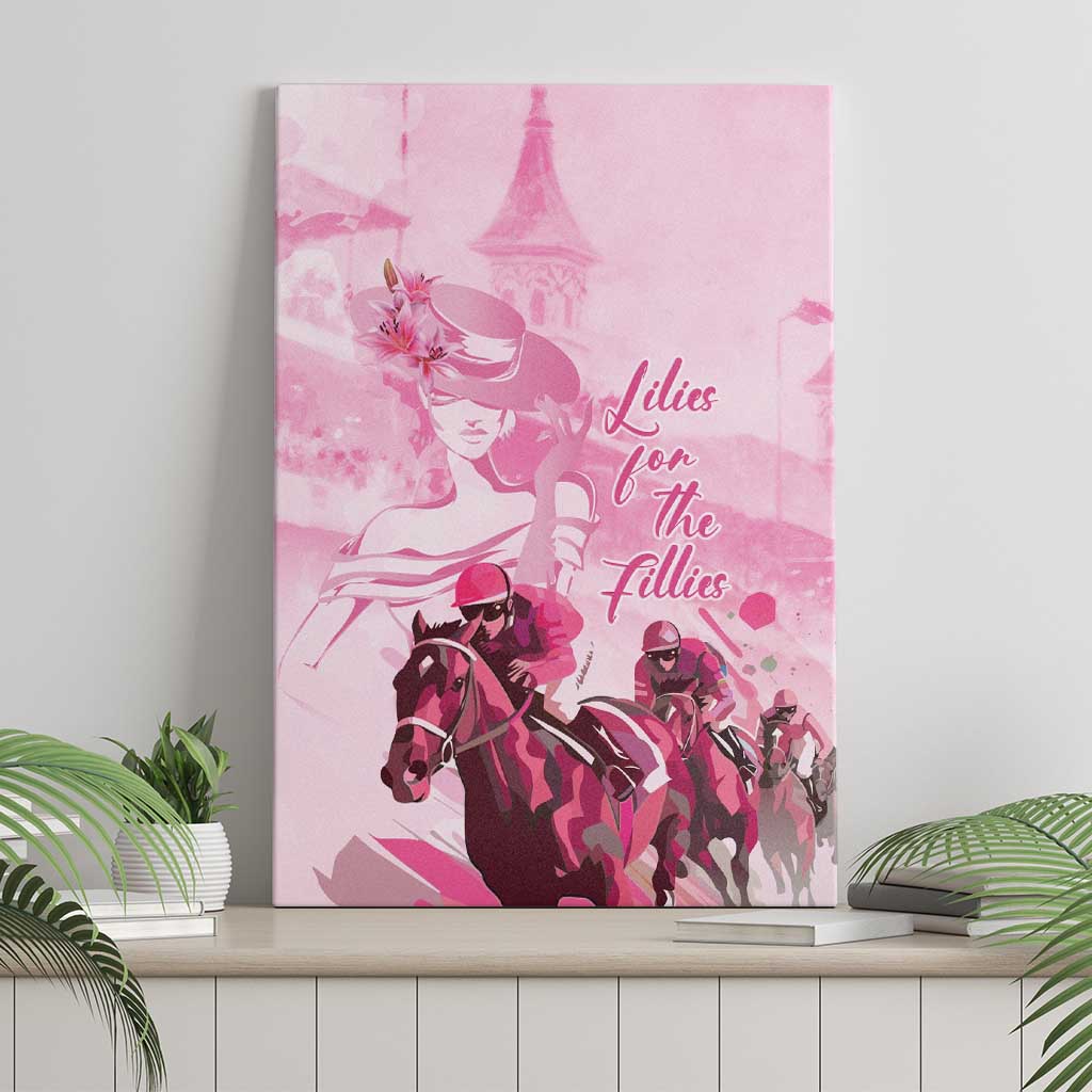 Kentucky Horse Racing Oaks Canvas Wall Art Lilies For The Fillies