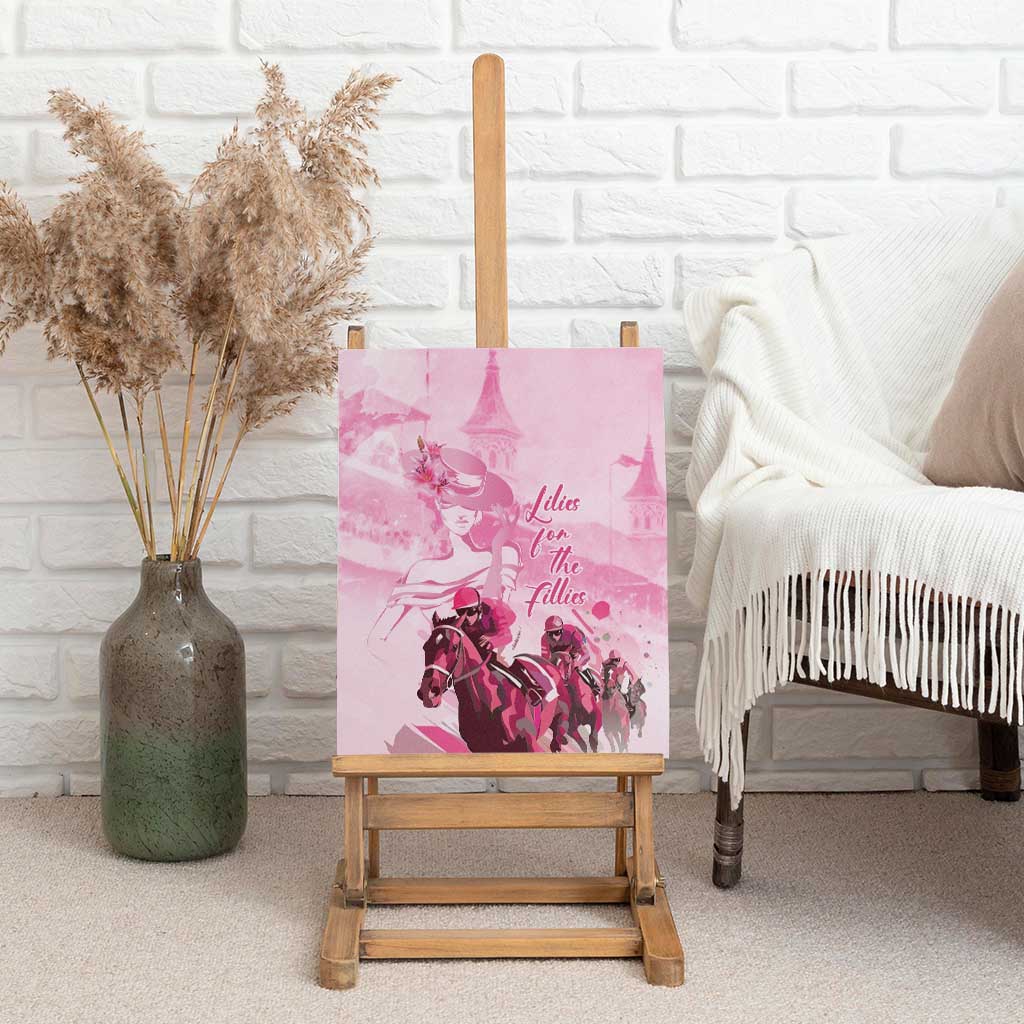 Kentucky Horse Racing Oaks Canvas Wall Art Lilies For The Fillies