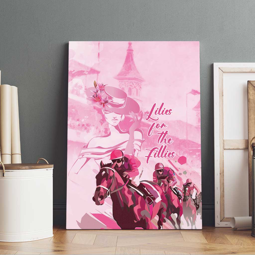 Kentucky Horse Racing Oaks Canvas Wall Art Lilies For The Fillies