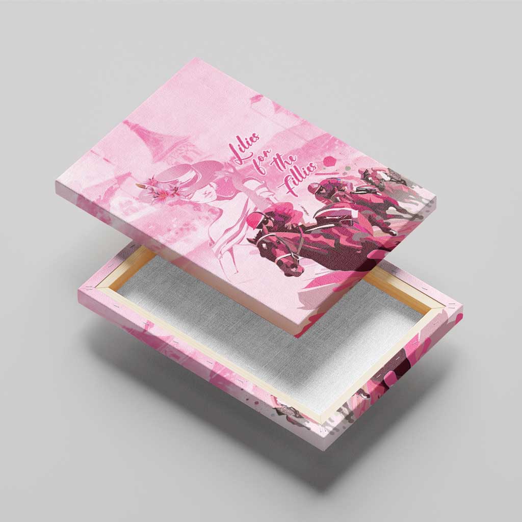 Kentucky Horse Racing Oaks Canvas Wall Art Lilies For The Fillies