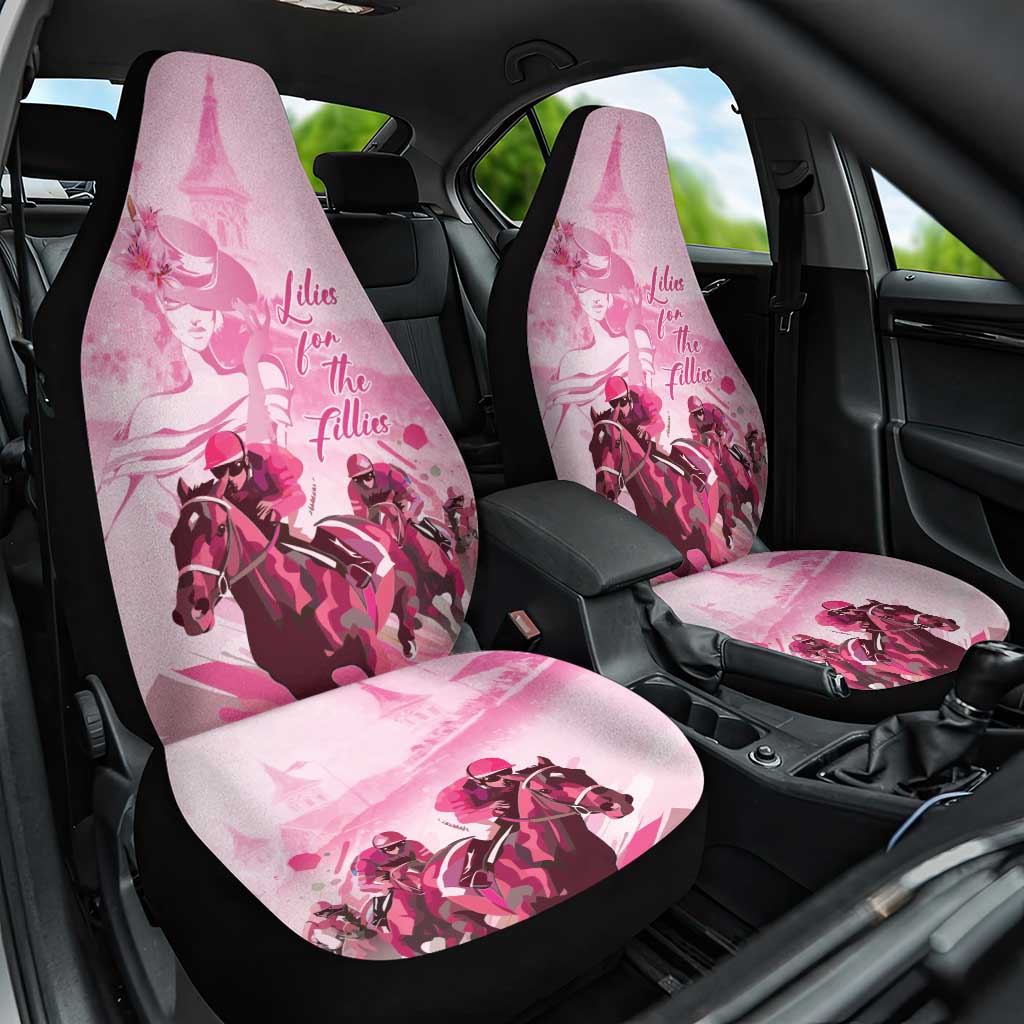 Kentucky Horse Racing Oaks Car Seat Cover Lilies For The Fillies