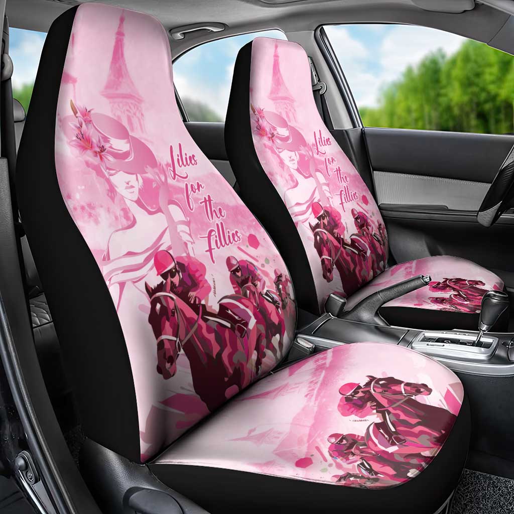 Kentucky Horse Racing Oaks Car Seat Cover Lilies For The Fillies