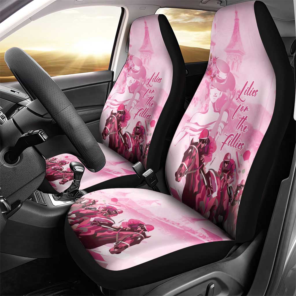 Kentucky Horse Racing Oaks Car Seat Cover Lilies For The Fillies