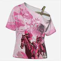 Kentucky Horse Racing Oaks Cross Shoulder Shirt Lilies For The Fillies