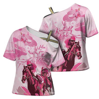 Kentucky Horse Racing Oaks Cross Shoulder Shirt Lilies For The Fillies