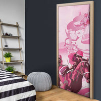 Kentucky Horse Racing Oaks Door Cover Lilies For The Fillies