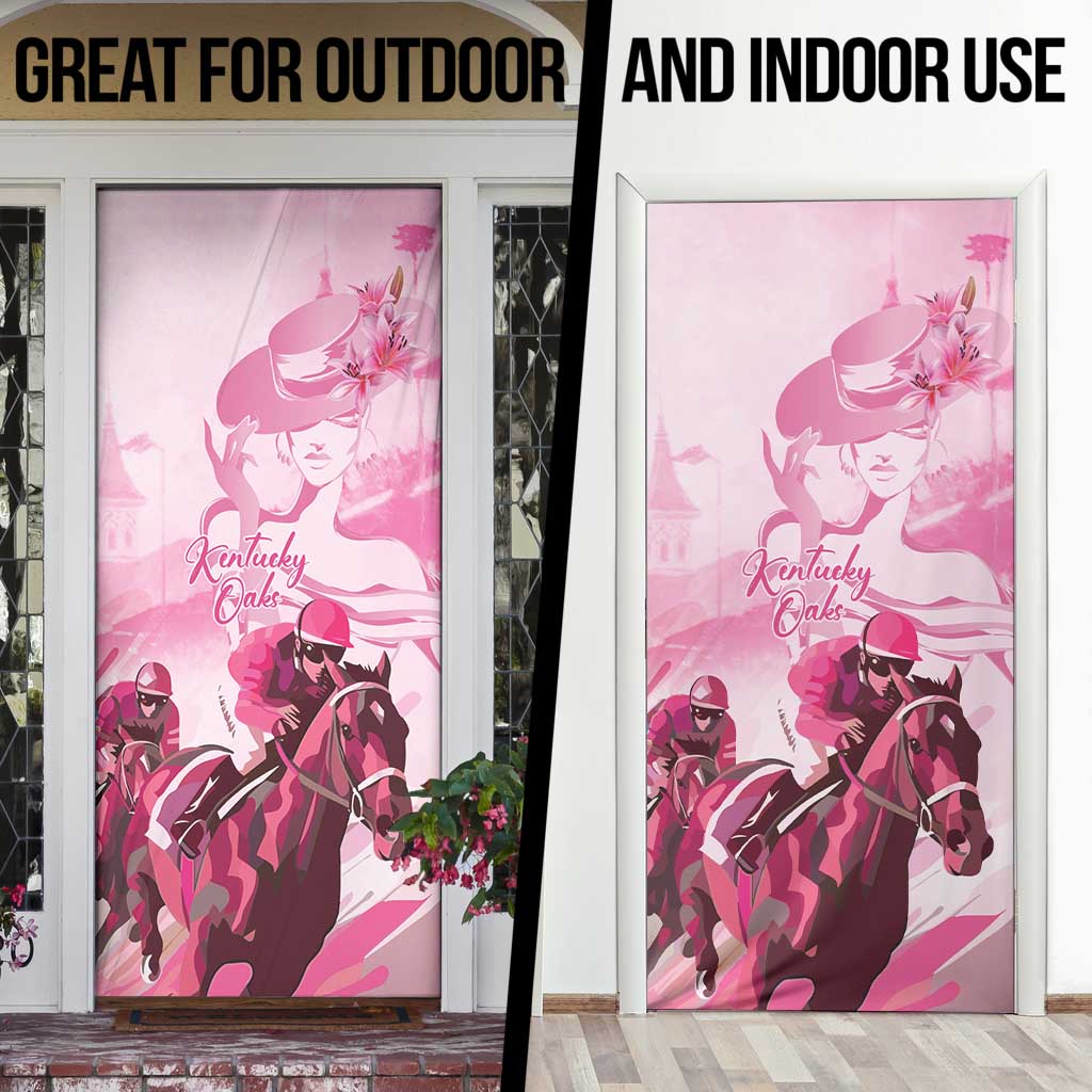 Kentucky Horse Racing Oaks Door Cover Lilies For The Fillies