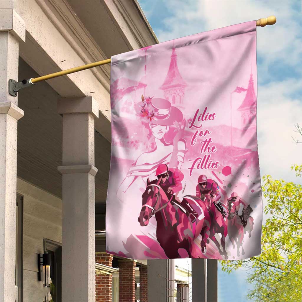 Kentucky Horse Racing Oaks Garden Flag Lilies For The Fillies