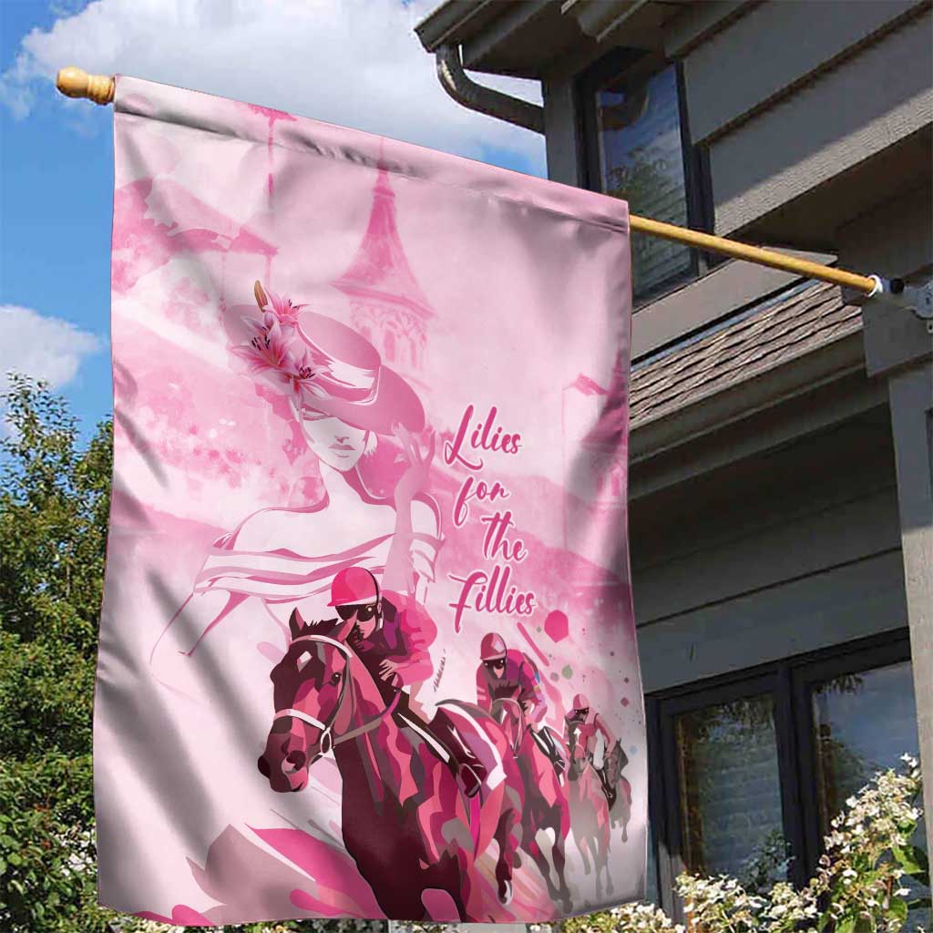 Kentucky Horse Racing Oaks Garden Flag Lilies For The Fillies