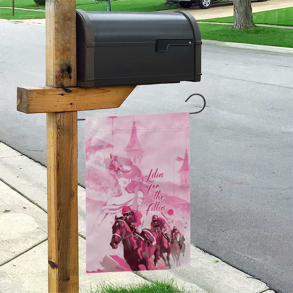 Kentucky Horse Racing Oaks Garden Flag Lilies For The Fillies
